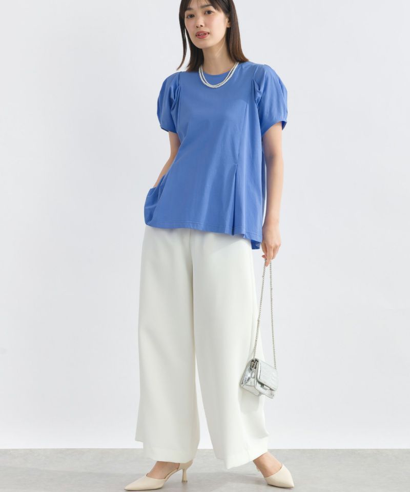 model：H162　着用サイズ：M　サックスブルー