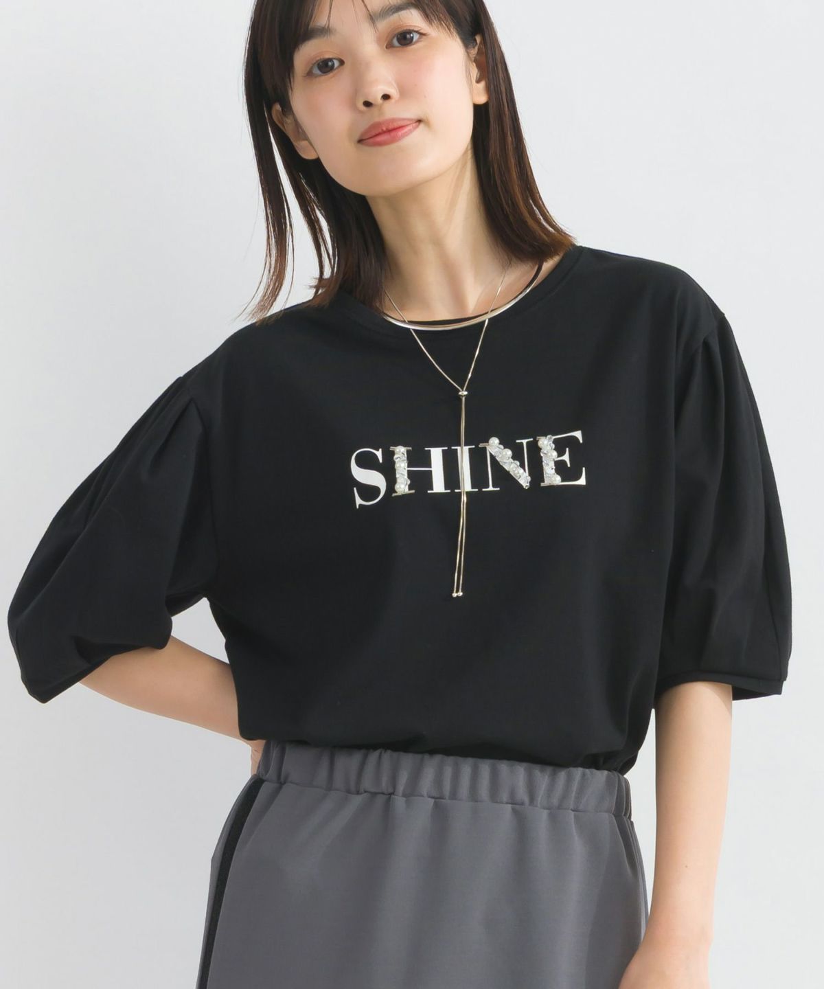 model：H162　着用サイズ：M　ブラック