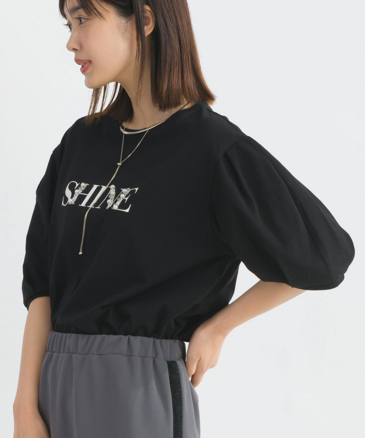 model：H162　着用サイズ：M　ブラック