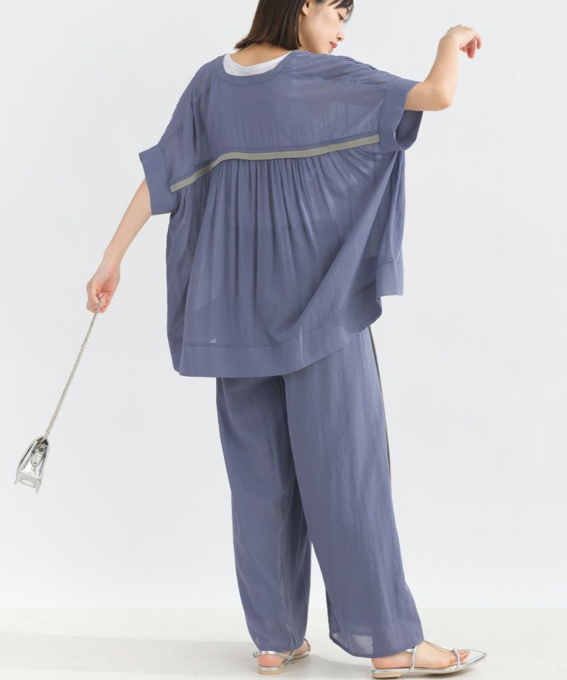 model：H162　着用サイズ：M　パープル（セットアップで）