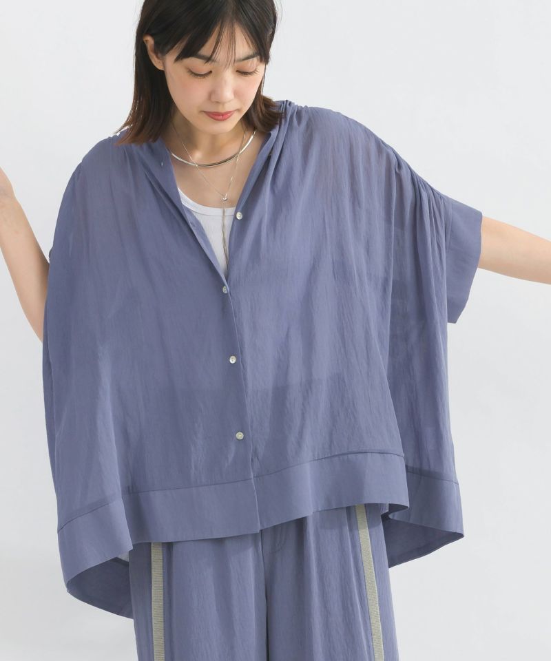 model：H162　着用サイズ：M　パープル（セットアップで）