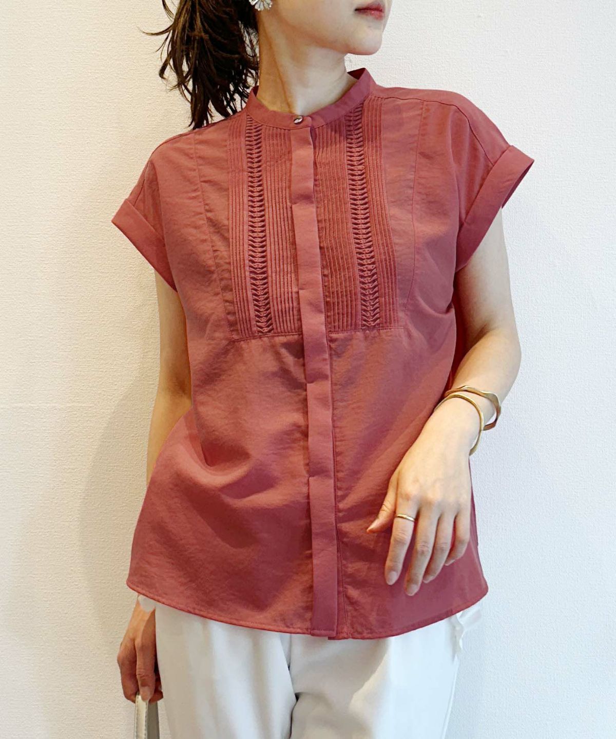 model：H164　着用サイズ：M　オレンジ