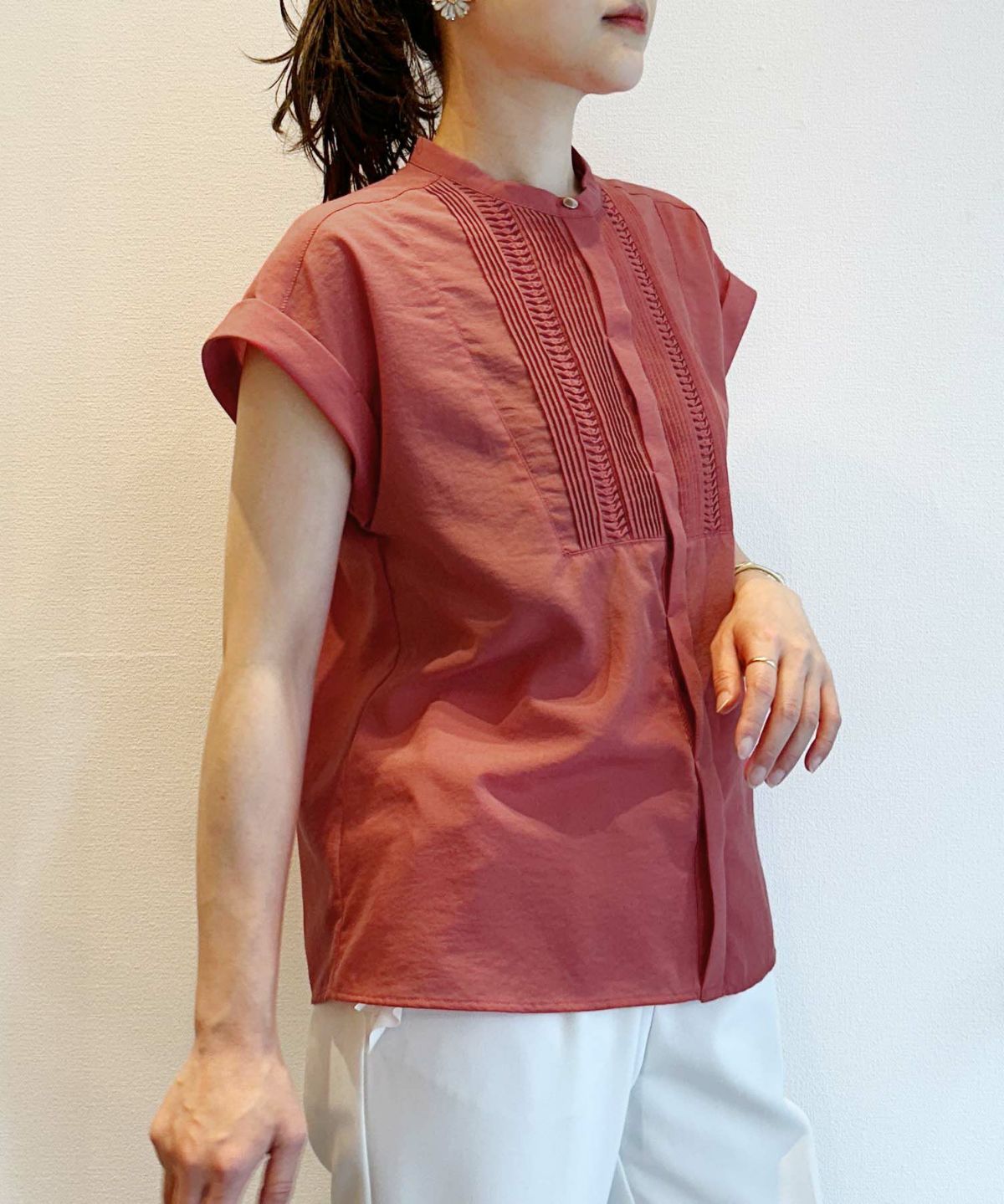 model：H164　着用サイズ：M　オレンジ