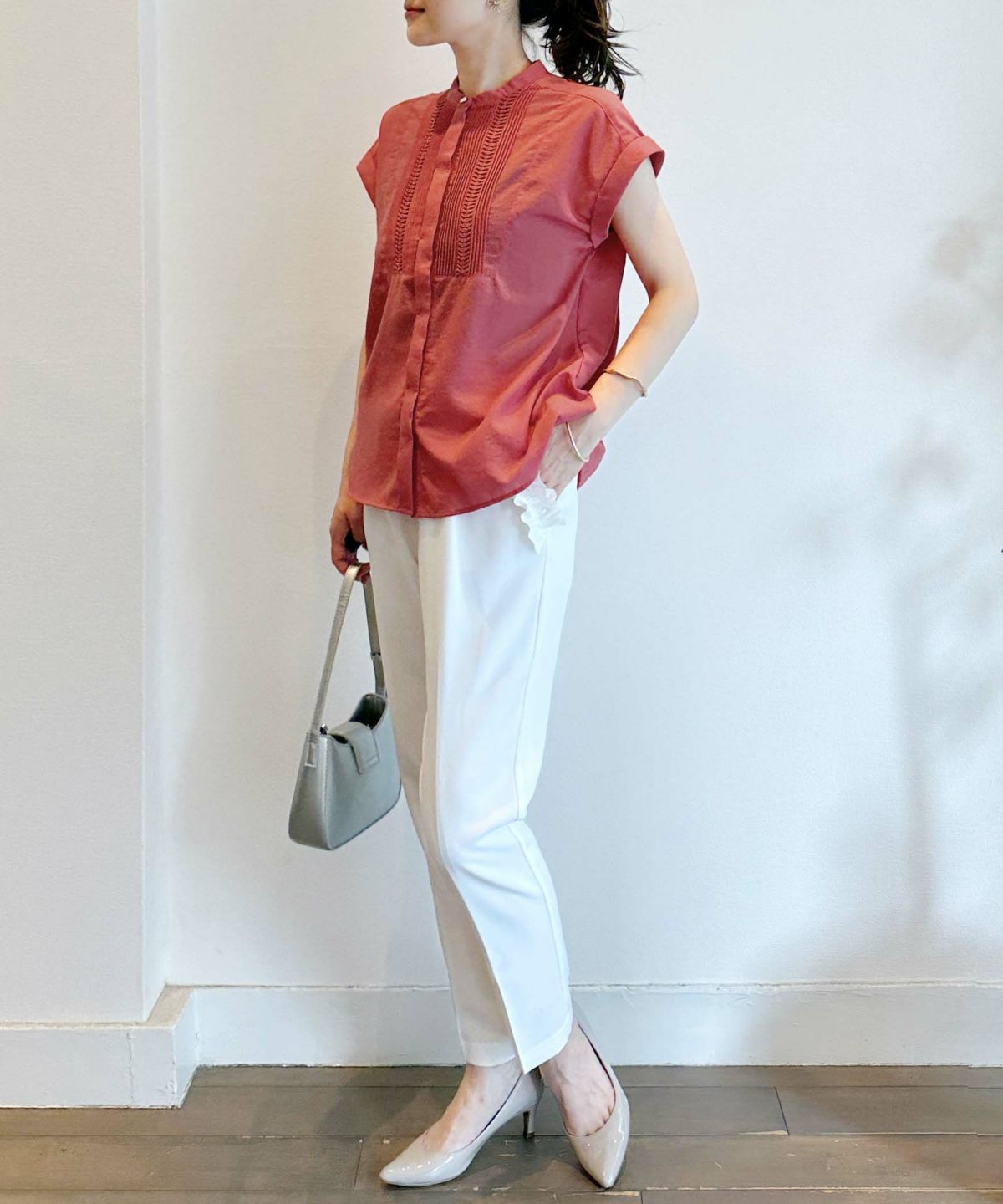 model：H164　着用サイズ：M　オレンジ