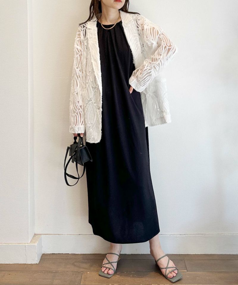 model：H164　着用サイズ：M　ブラック