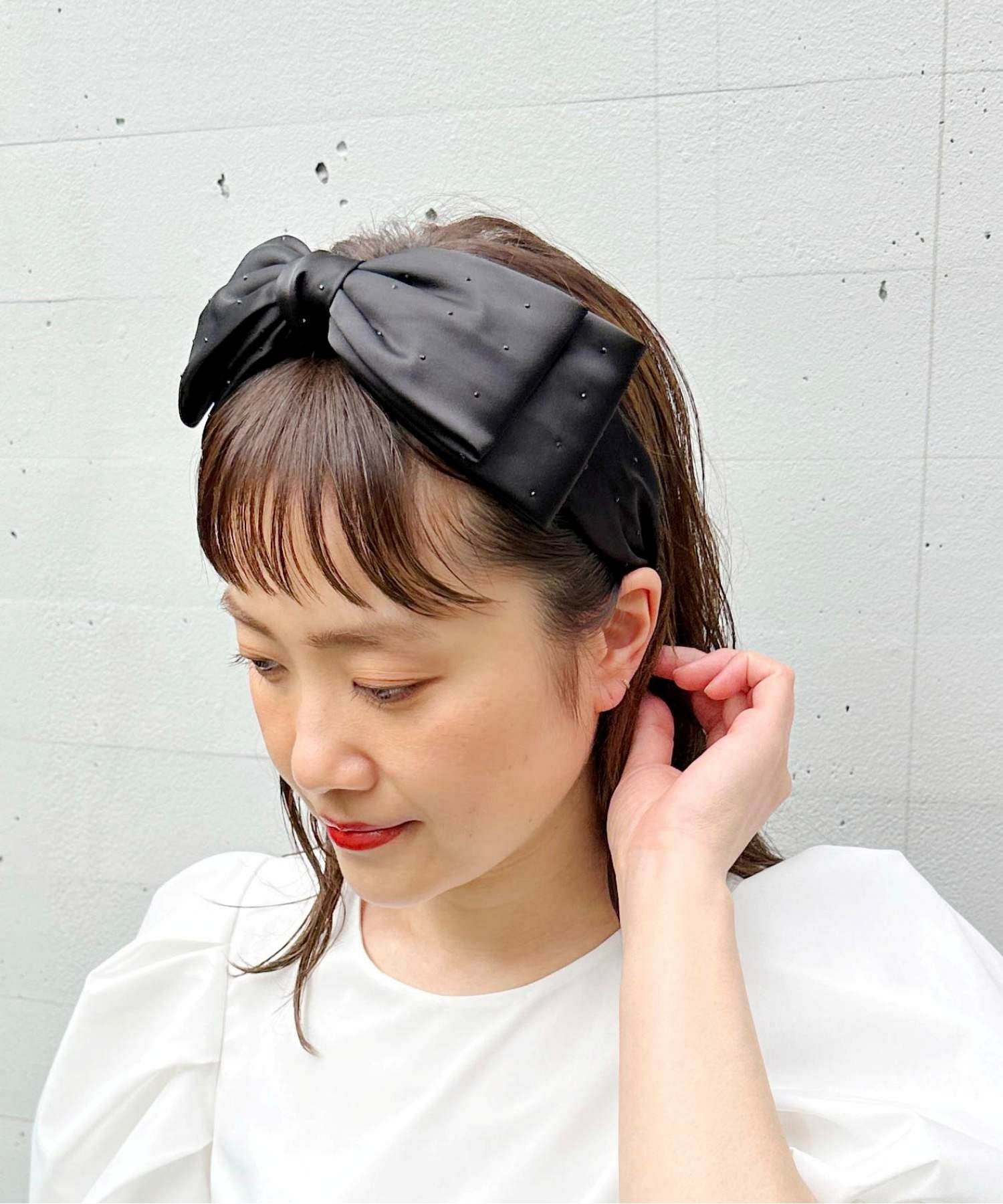 ラインストーン付きリボンカチューシャ | PICCIN (ピッチン) 公式通販