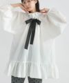 model：H162　着用サイズ：M　オフホワイト