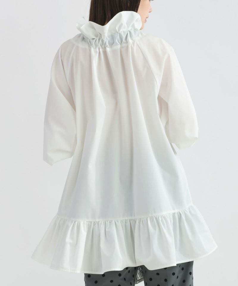 model：H162　着用サイズ：M　オフホワイト