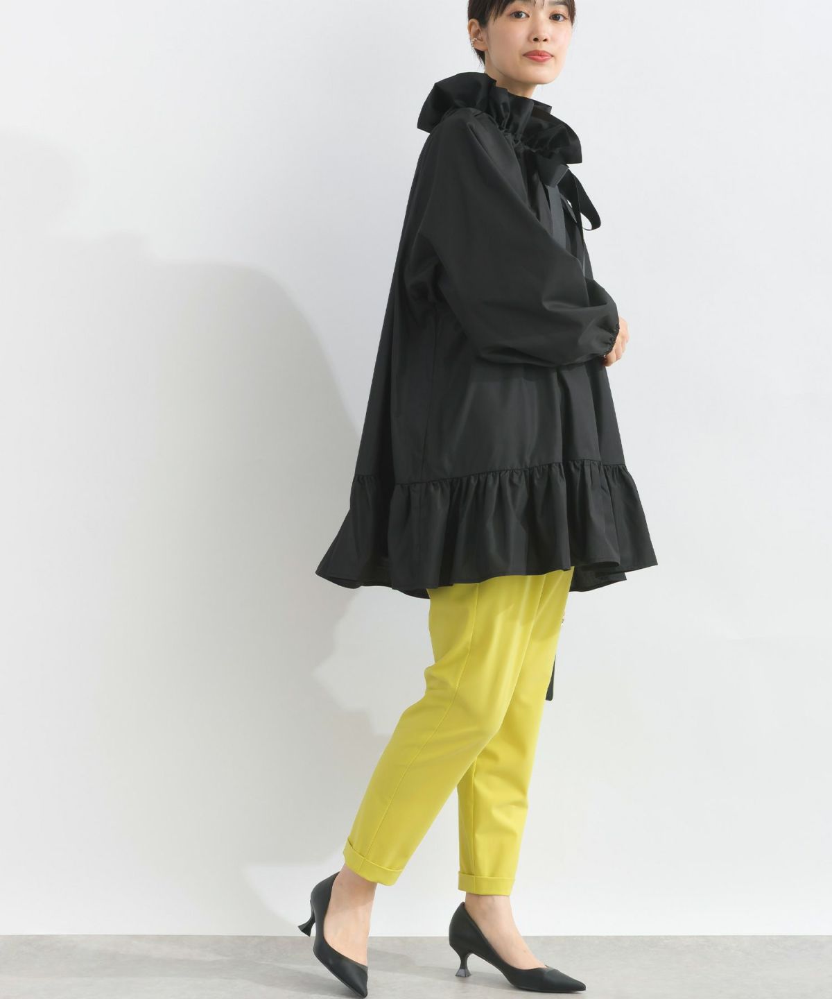 model：H162　着用サイズ：M　ブラック