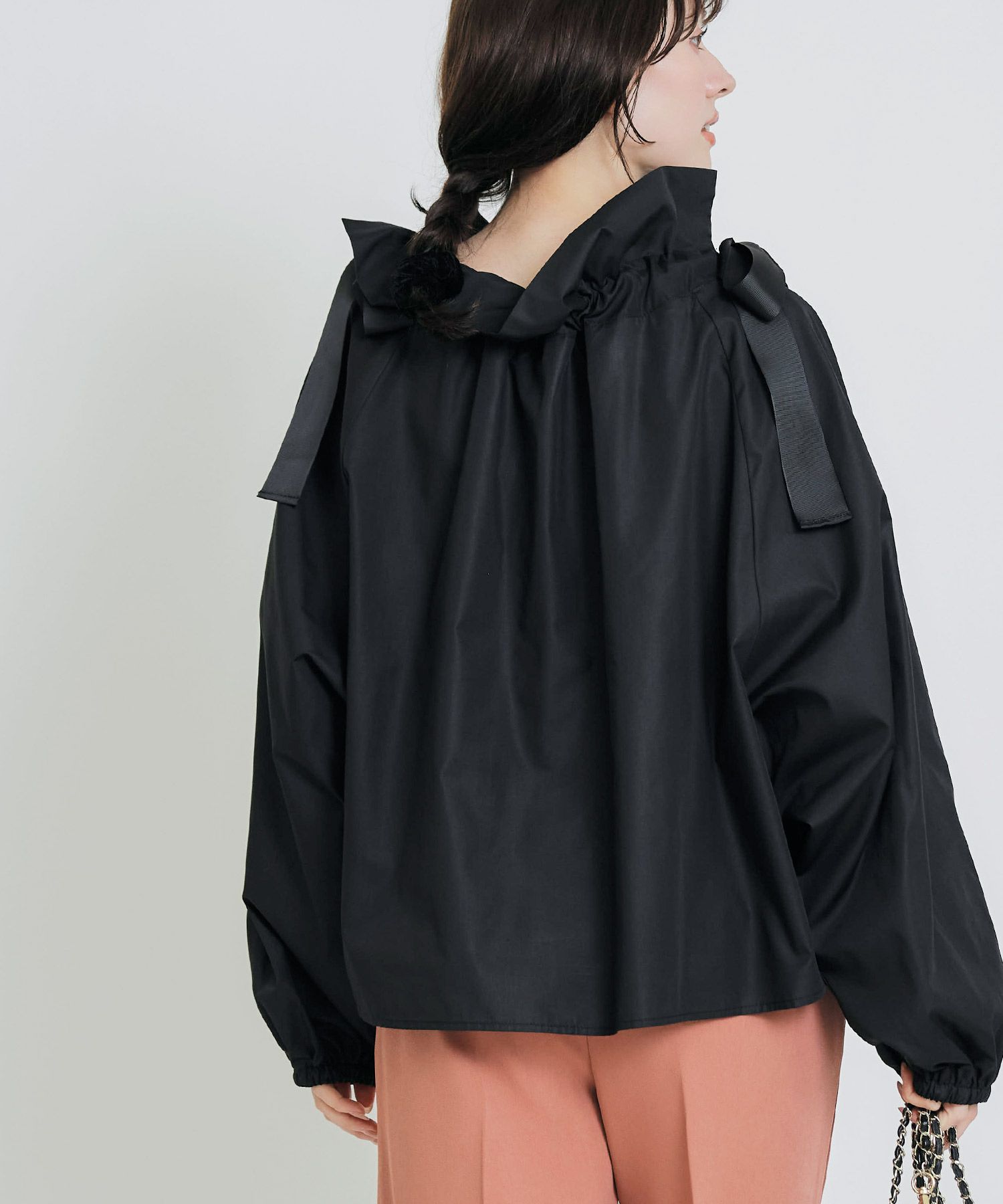 model：H155　着用サイズ：M　ブラック