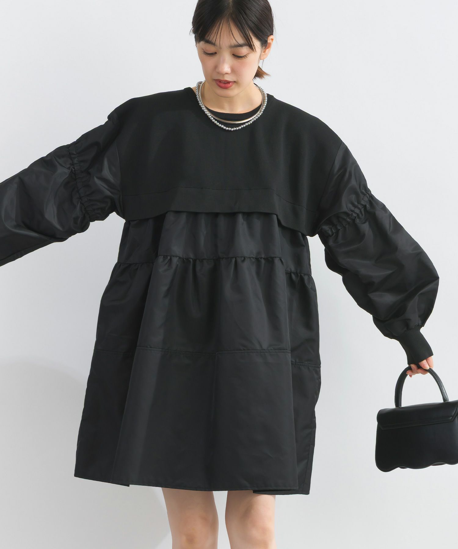model：H162　着用サイズ：M　ブラック