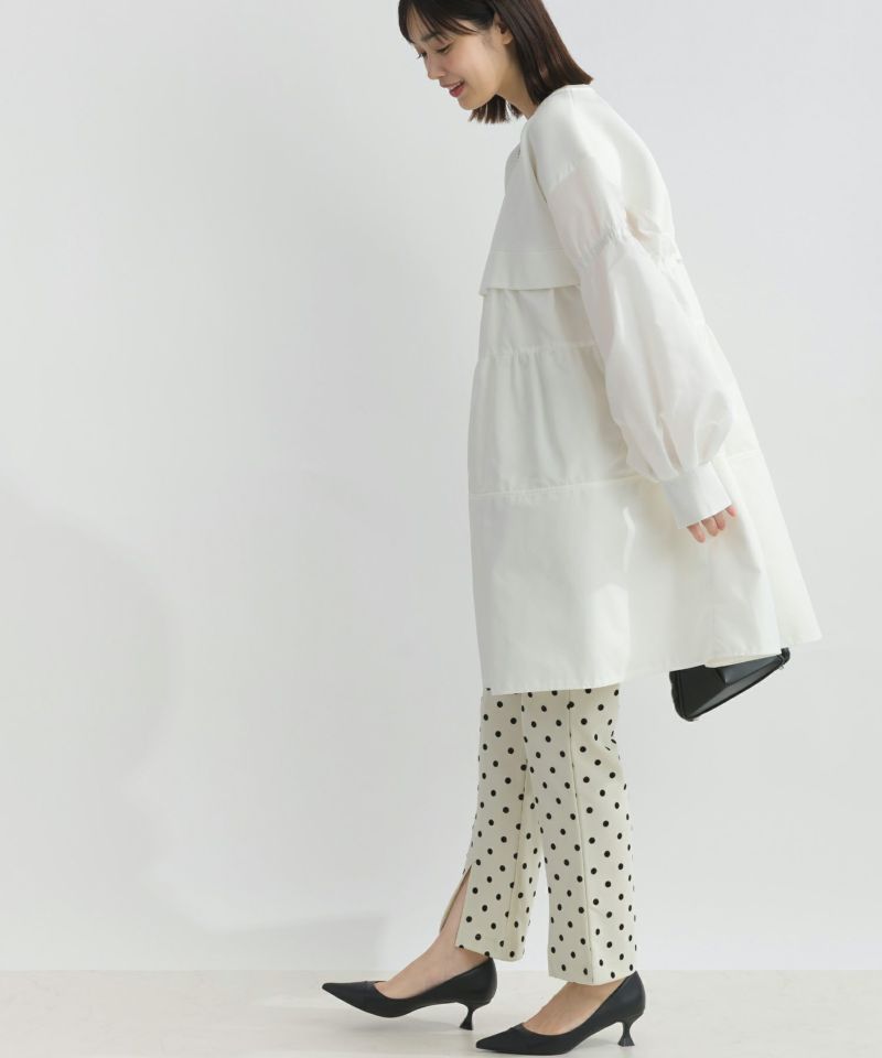 model：H162　着用サイズ：M　オフホワイト