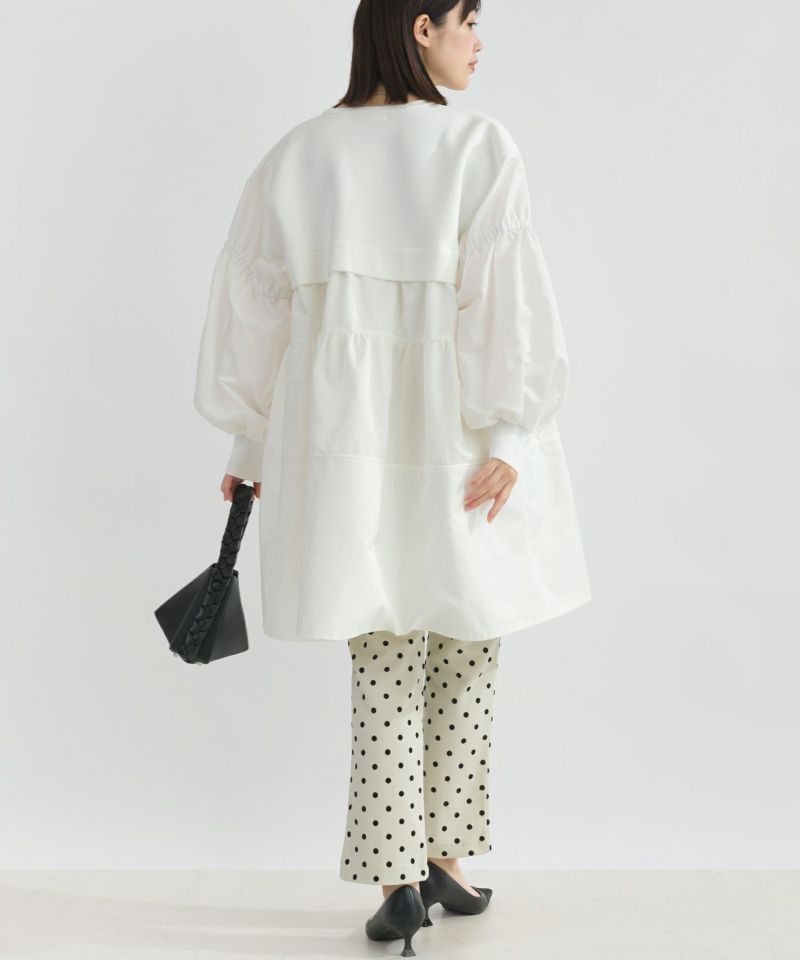 model：H162　着用サイズ：M　オフホワイト