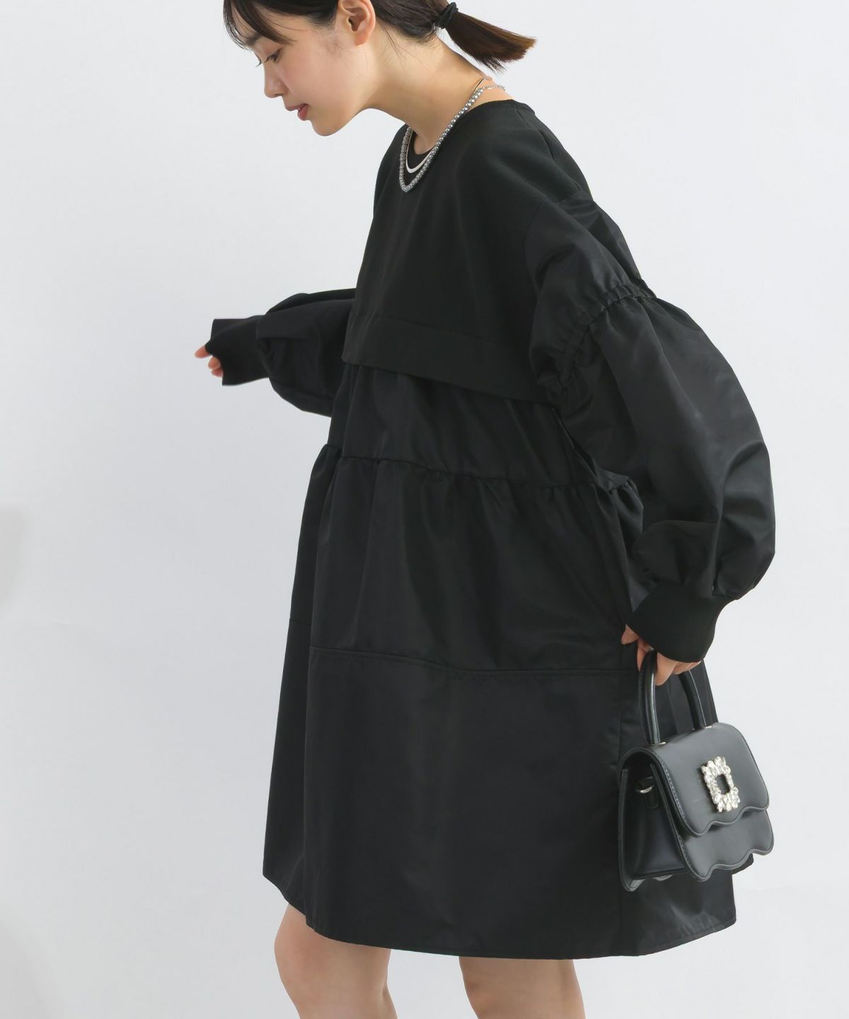 model：H162　着用サイズ：M　ブラック