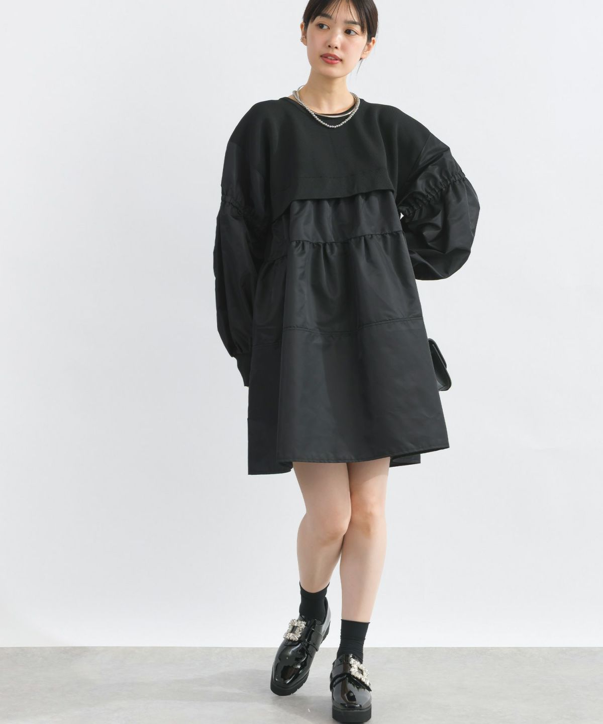 model：H162　着用サイズ：M　ブラック