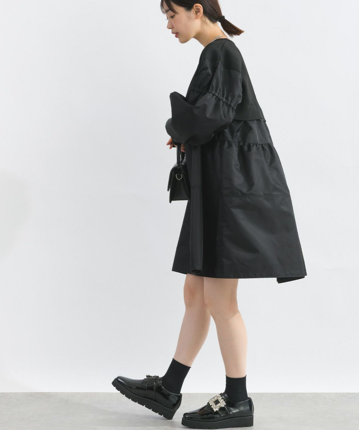 model：H162　着用サイズ：M　ブラック