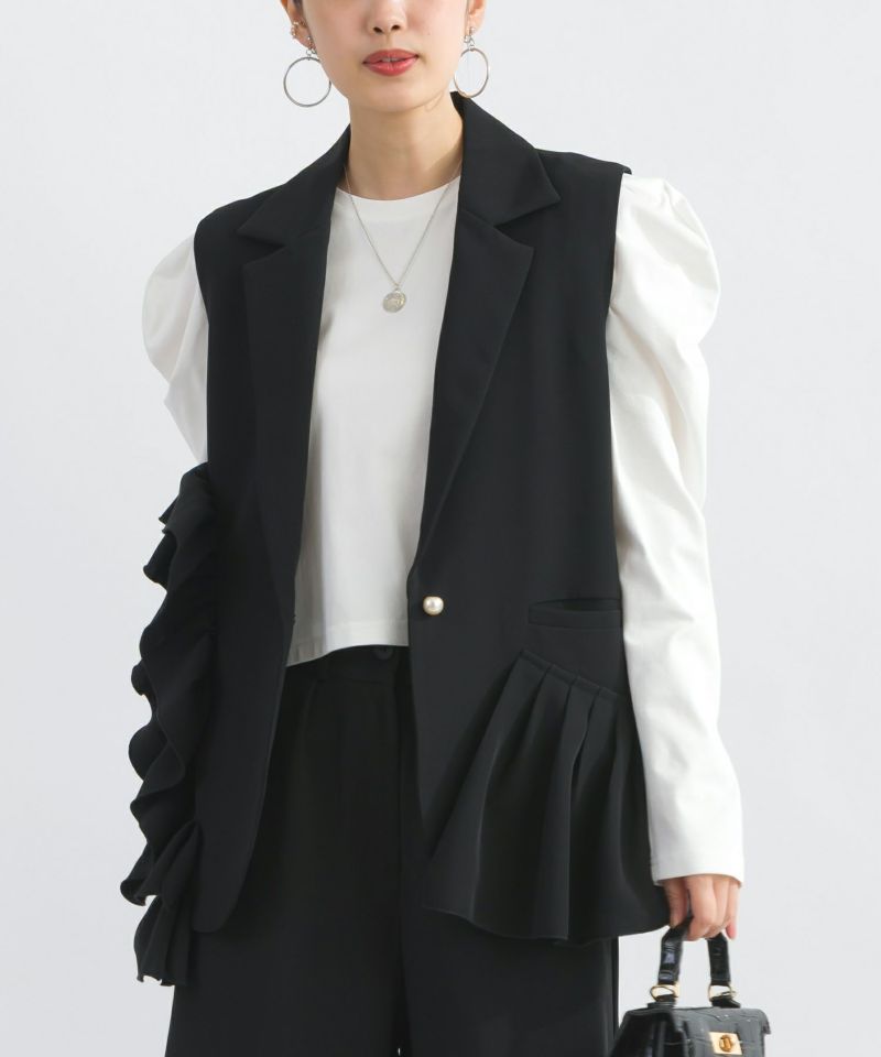 model：H162　着用サイズ：M　ブラック（セットアップで）