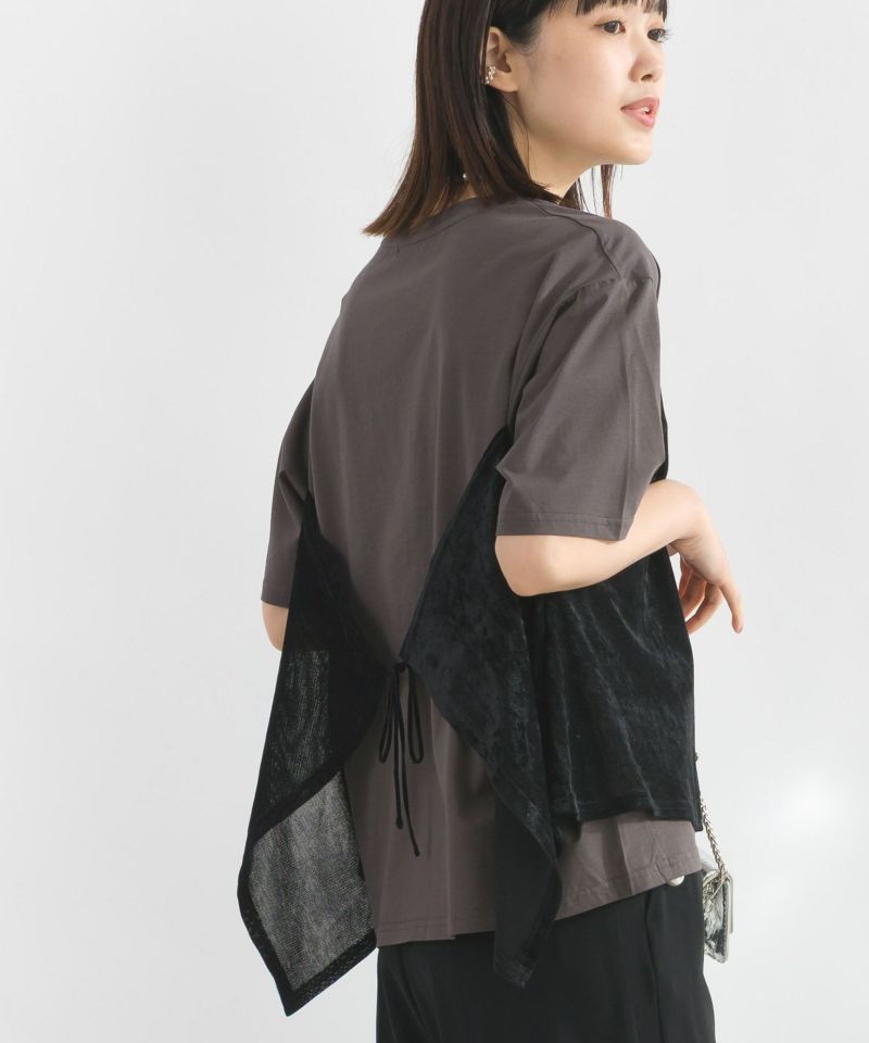 model：H162　着用サイズ：M　チャコールグレー