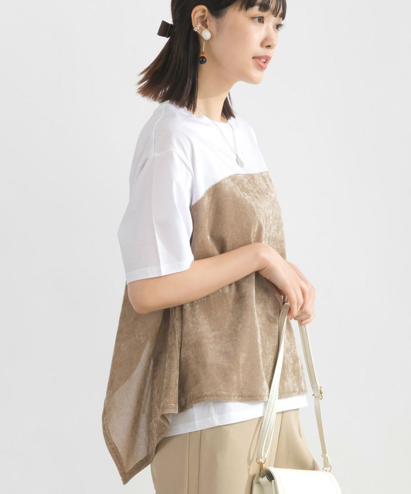 model：H162　着用サイズ：M　オフホワイト