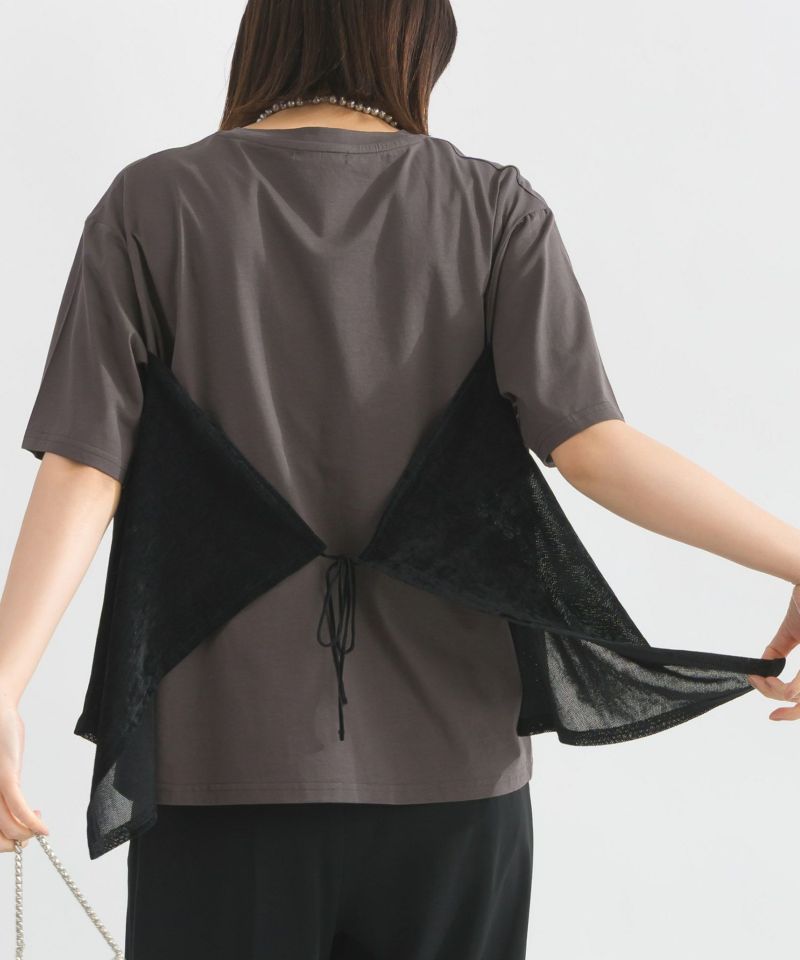 model：H162　着用サイズ：M　チャコールグレー