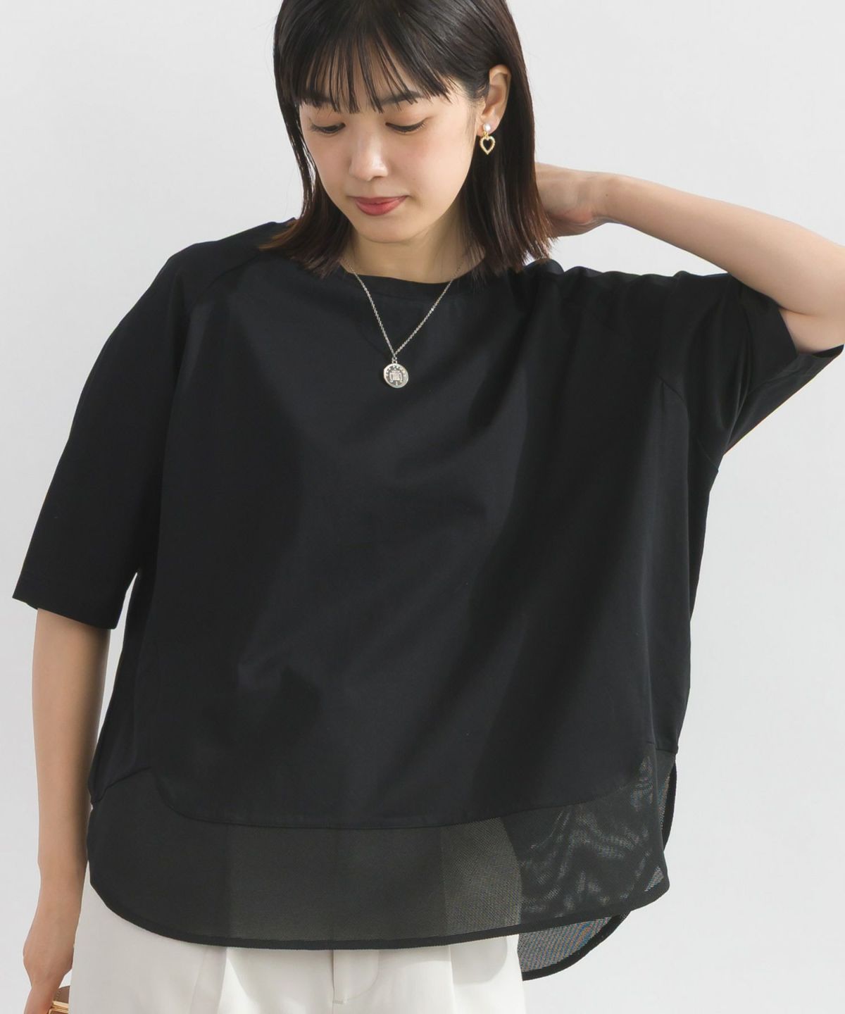 model：H162　着用サイズ：M　ブラック