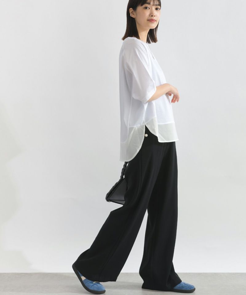 model：H162　着用サイズ：M　オフホワイト