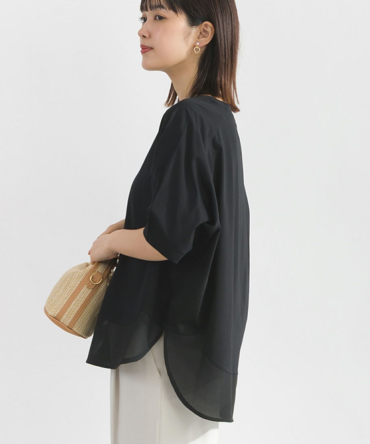 model：H162　着用サイズ：M　ブラック