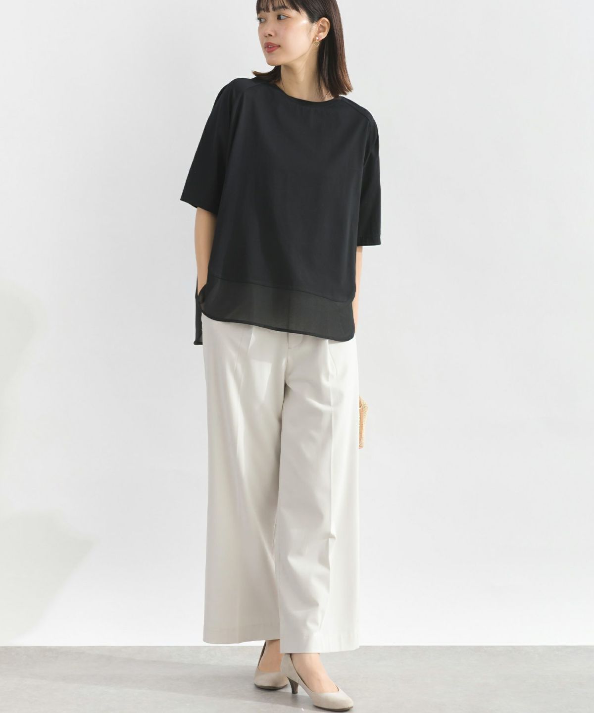 model：H162　着用サイズ：M　ブラック