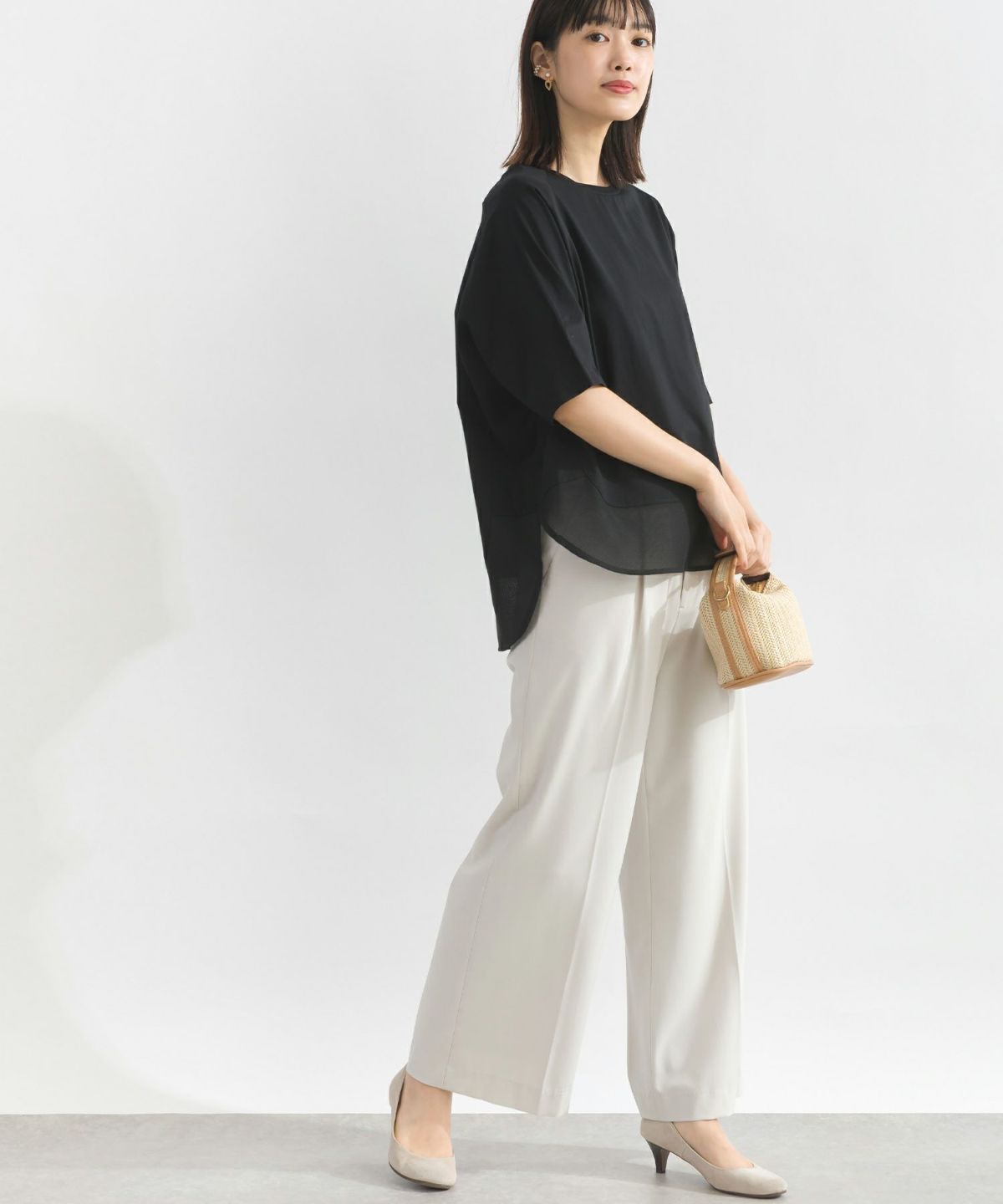 model：H162　着用サイズ：M　ブラック