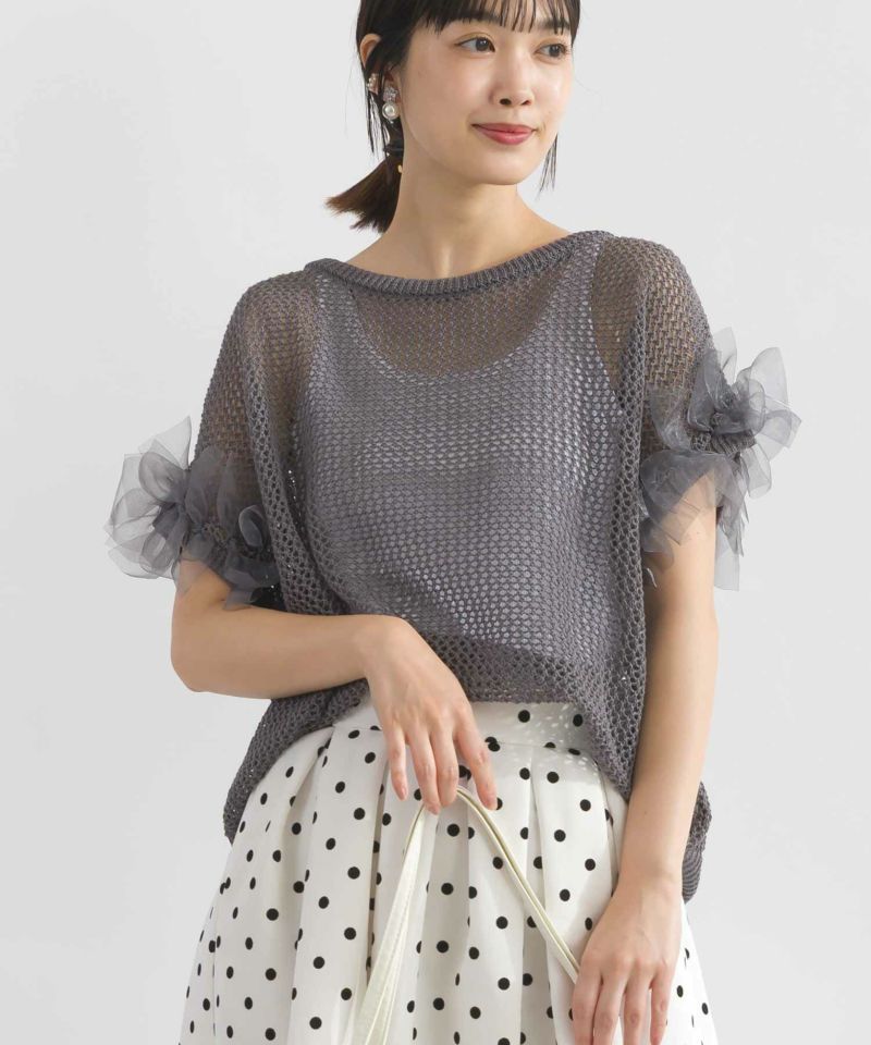 model：H162　着用サイズ：M　チャコールグレー