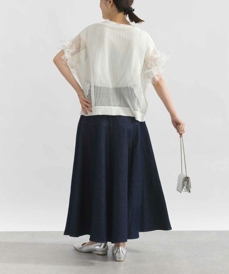 model：H162　着用サイズ：M　オフホワイト