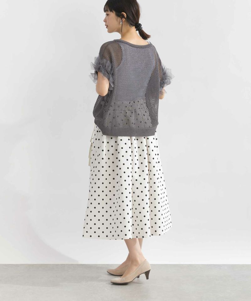 model：H162　着用サイズ：M　チャコールグレー