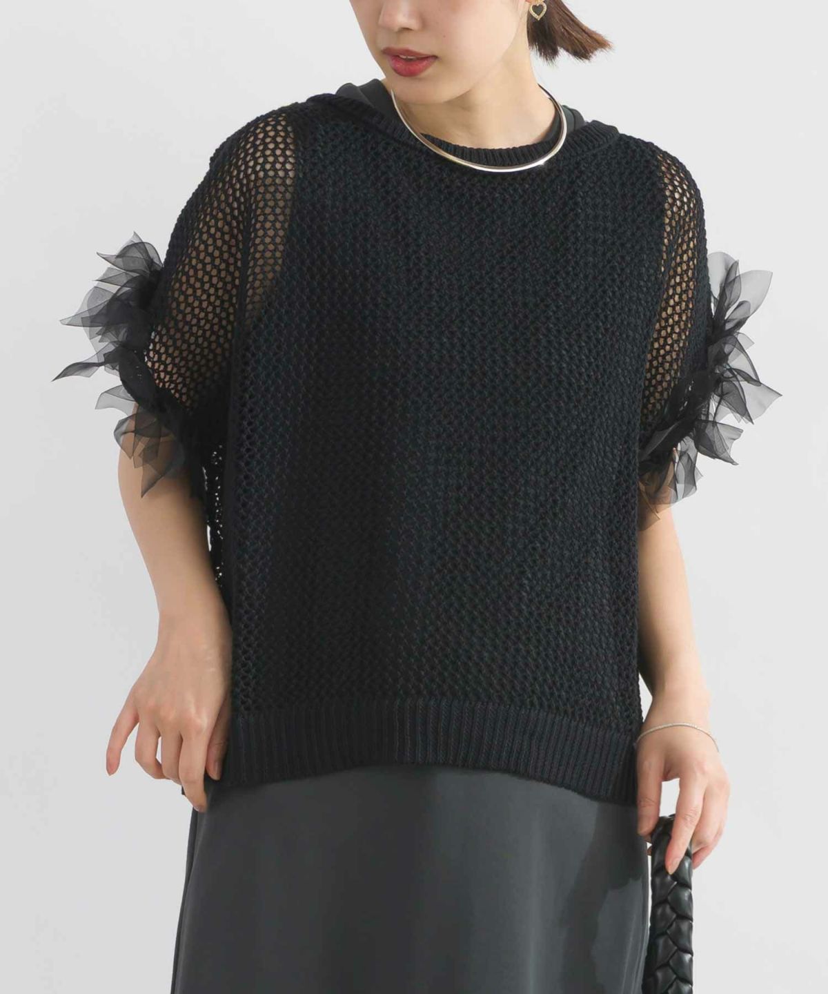 model：H162　着用サイズ：M　ブラック