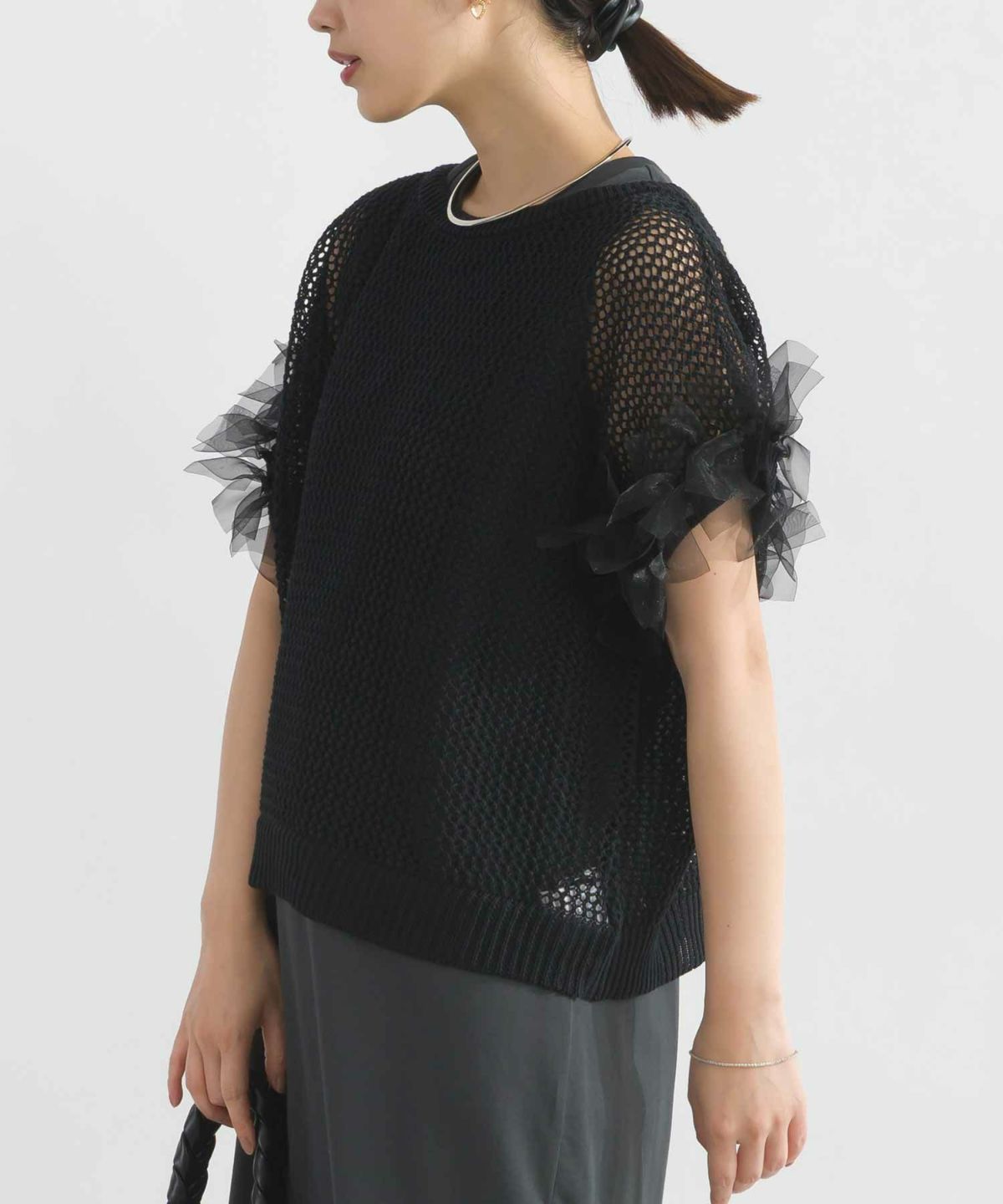 model：H162　着用サイズ：M　ブラック