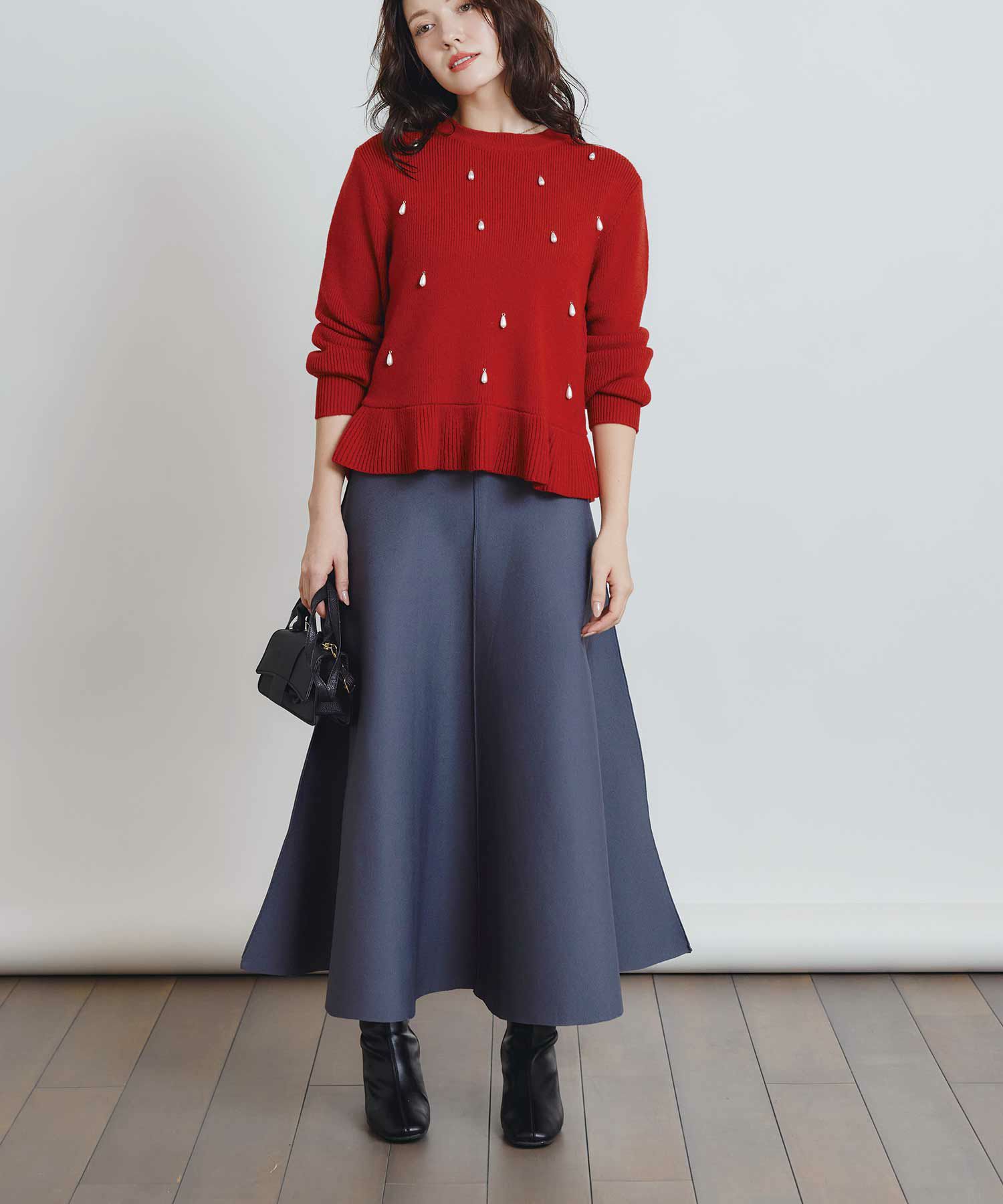 ウエストリブフレアニットスカート | PICCIN (ピッチン) 公式通販