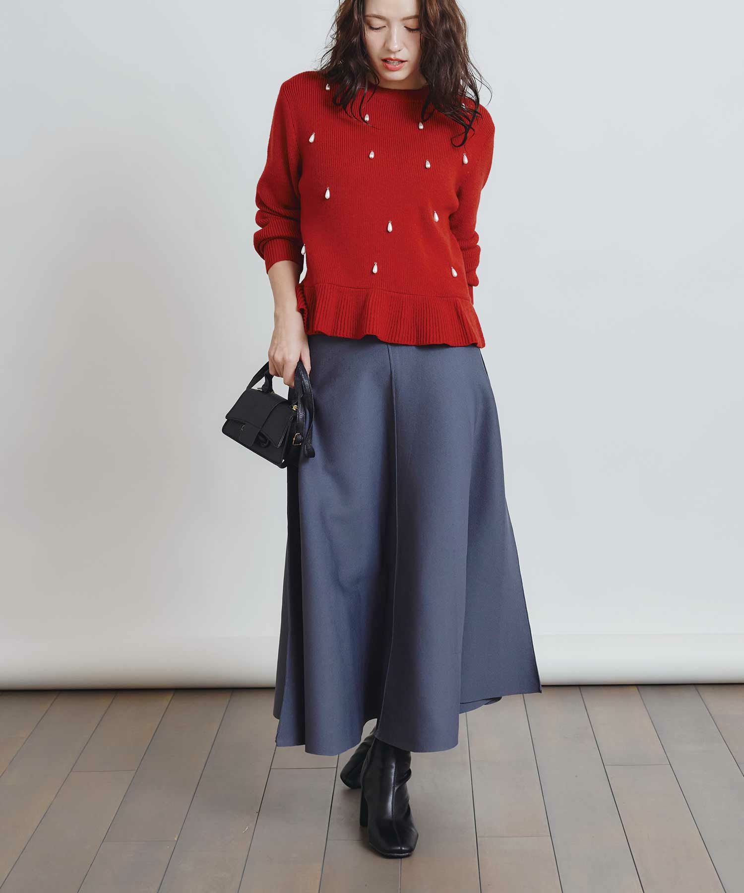 ウエストリブフレアニットスカート | PICCIN (ピッチン) 公式通販