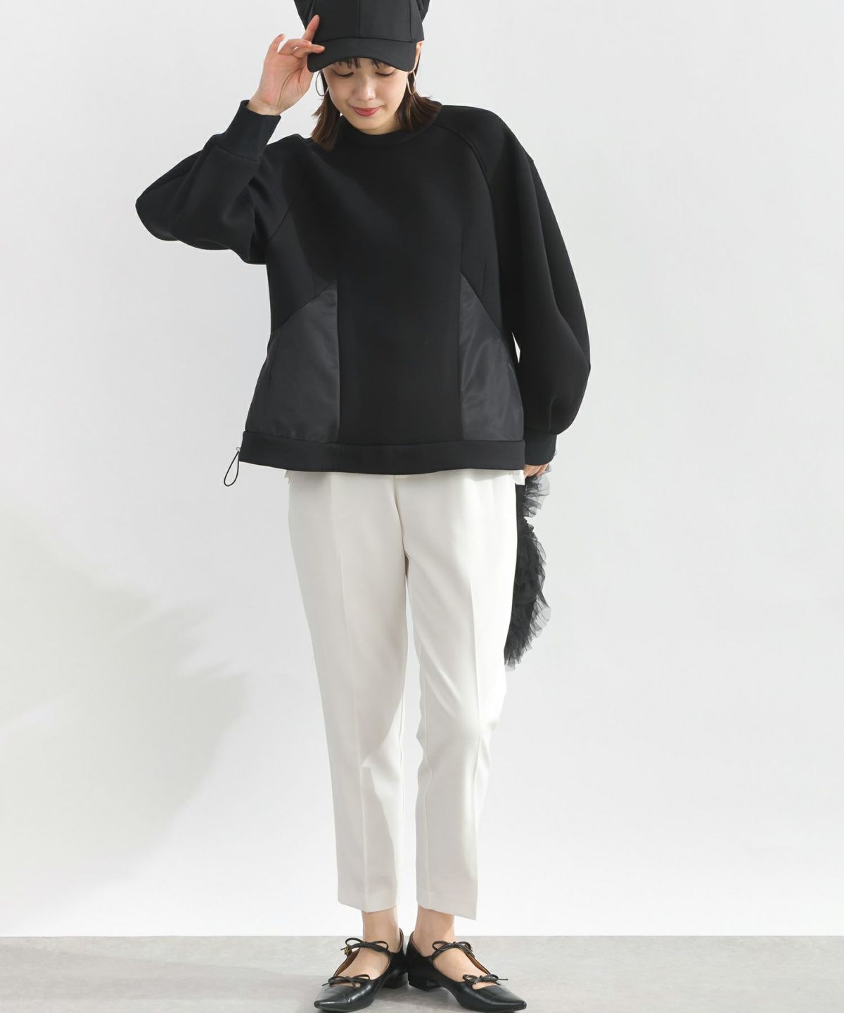 model：H162　着用サイズ：M　ブラック