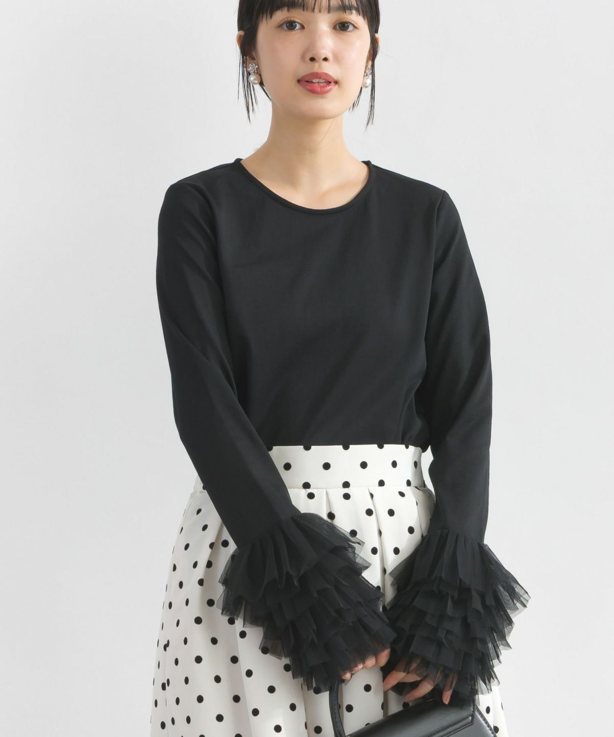 model：H162　着用サイズ：M　ブラック