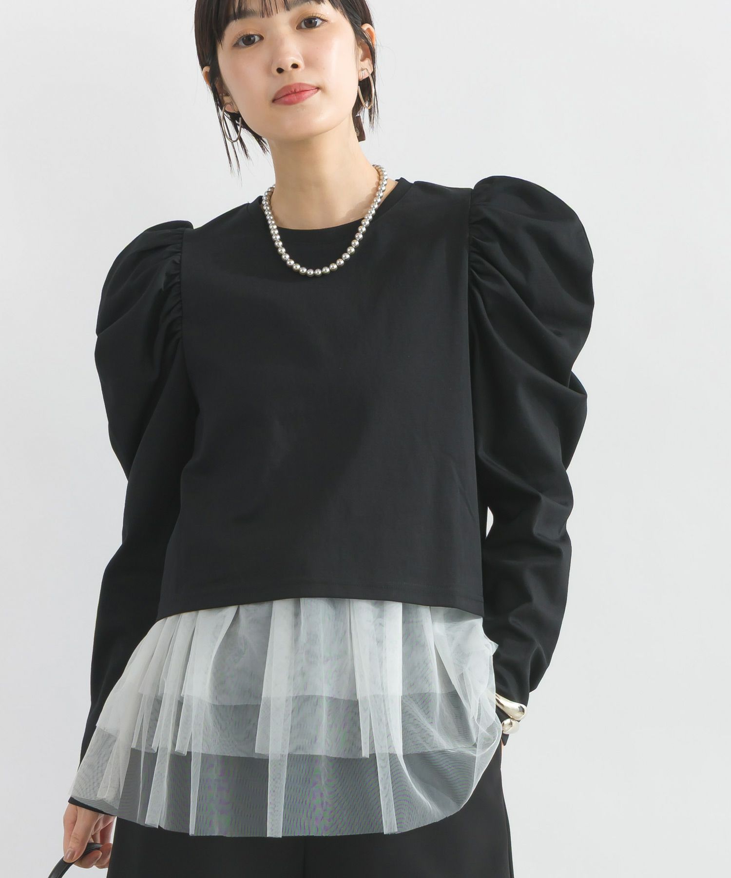 model：H162　着用サイズ：M　ブラック