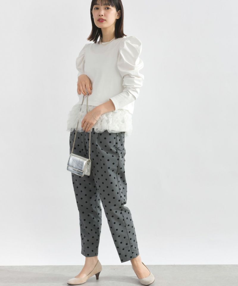 model：H162　着用サイズ：M　オフホワイト