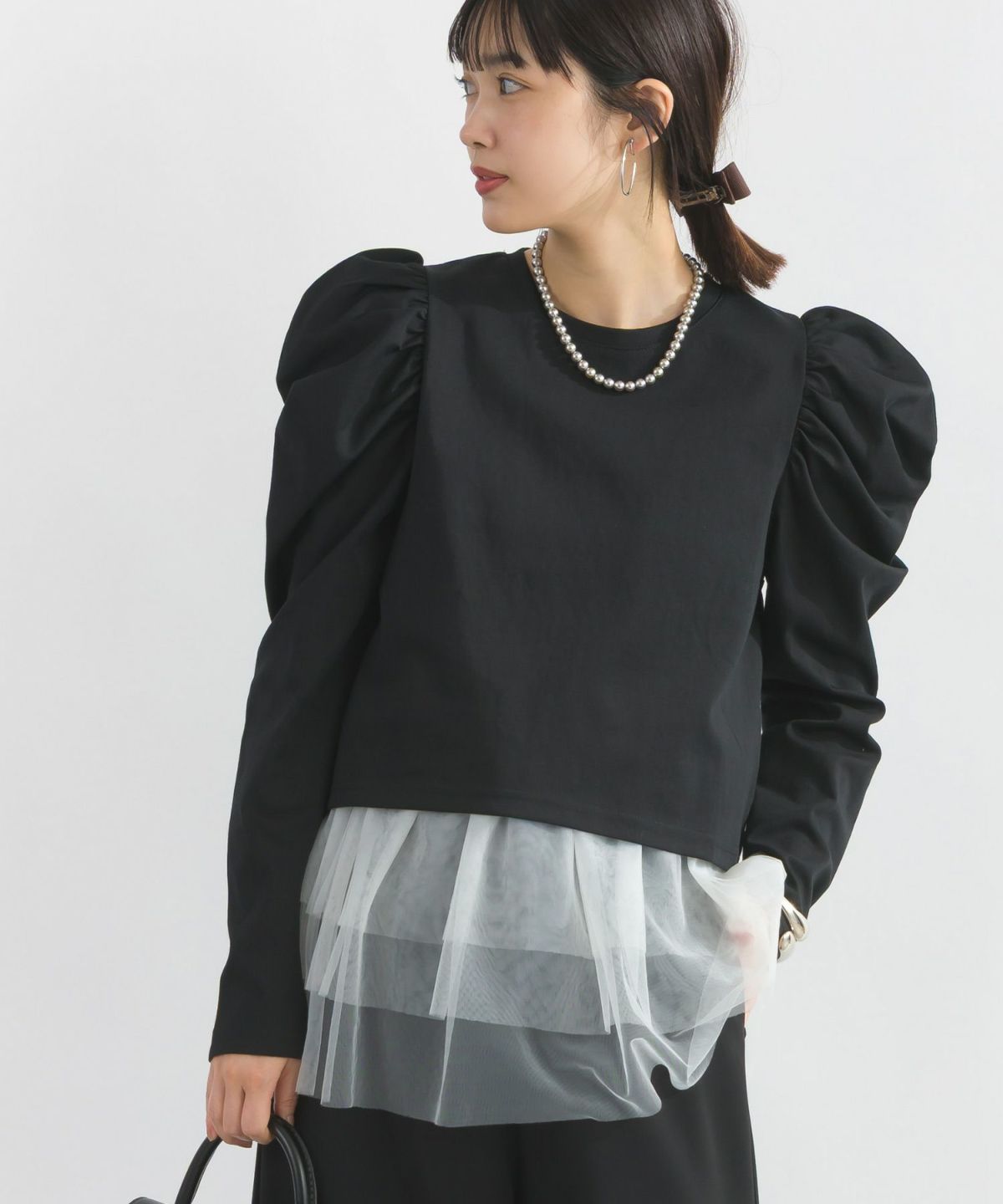 model：H162　着用サイズ：M　ブラック