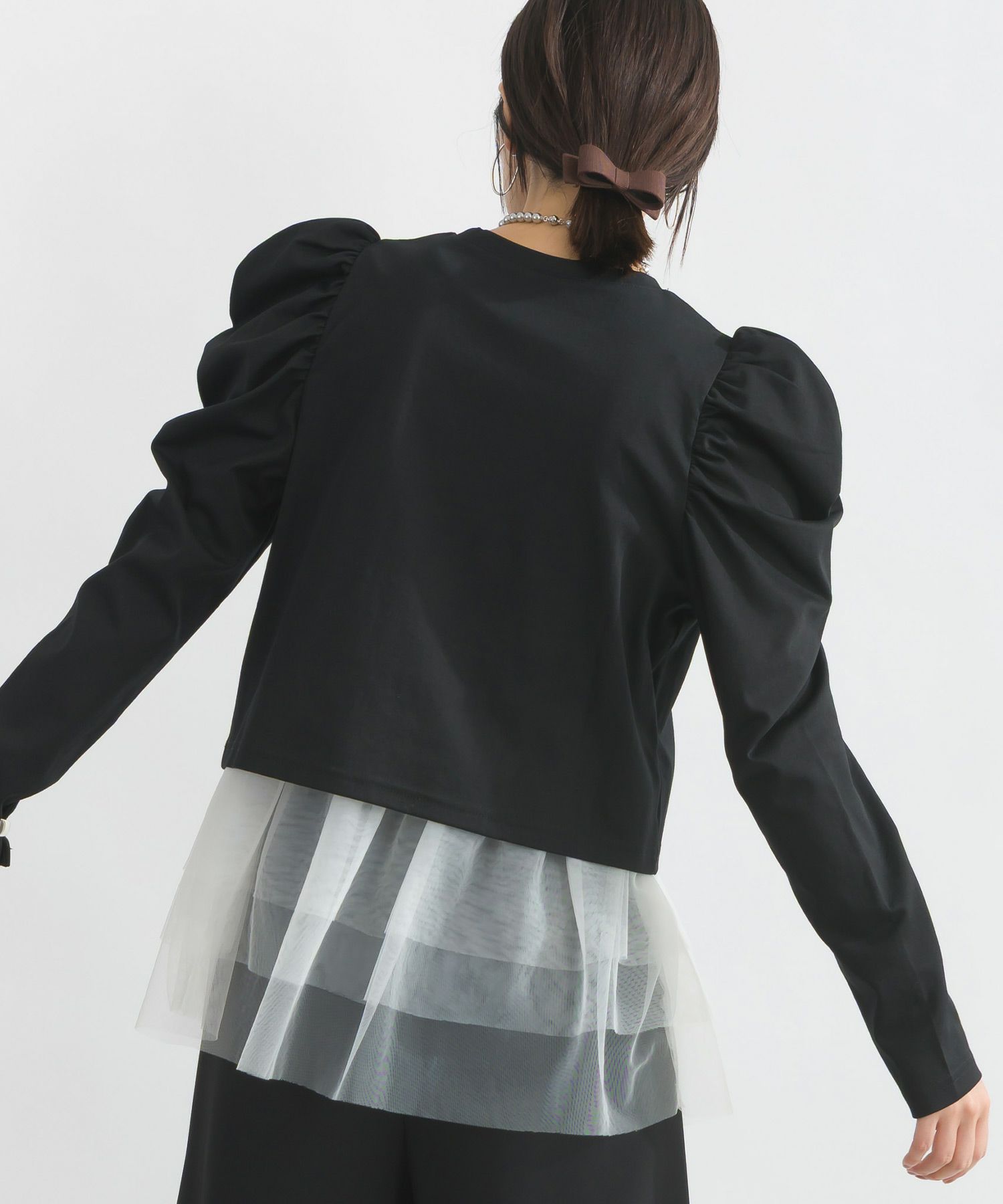 model：H162　着用サイズ：M　ブラック