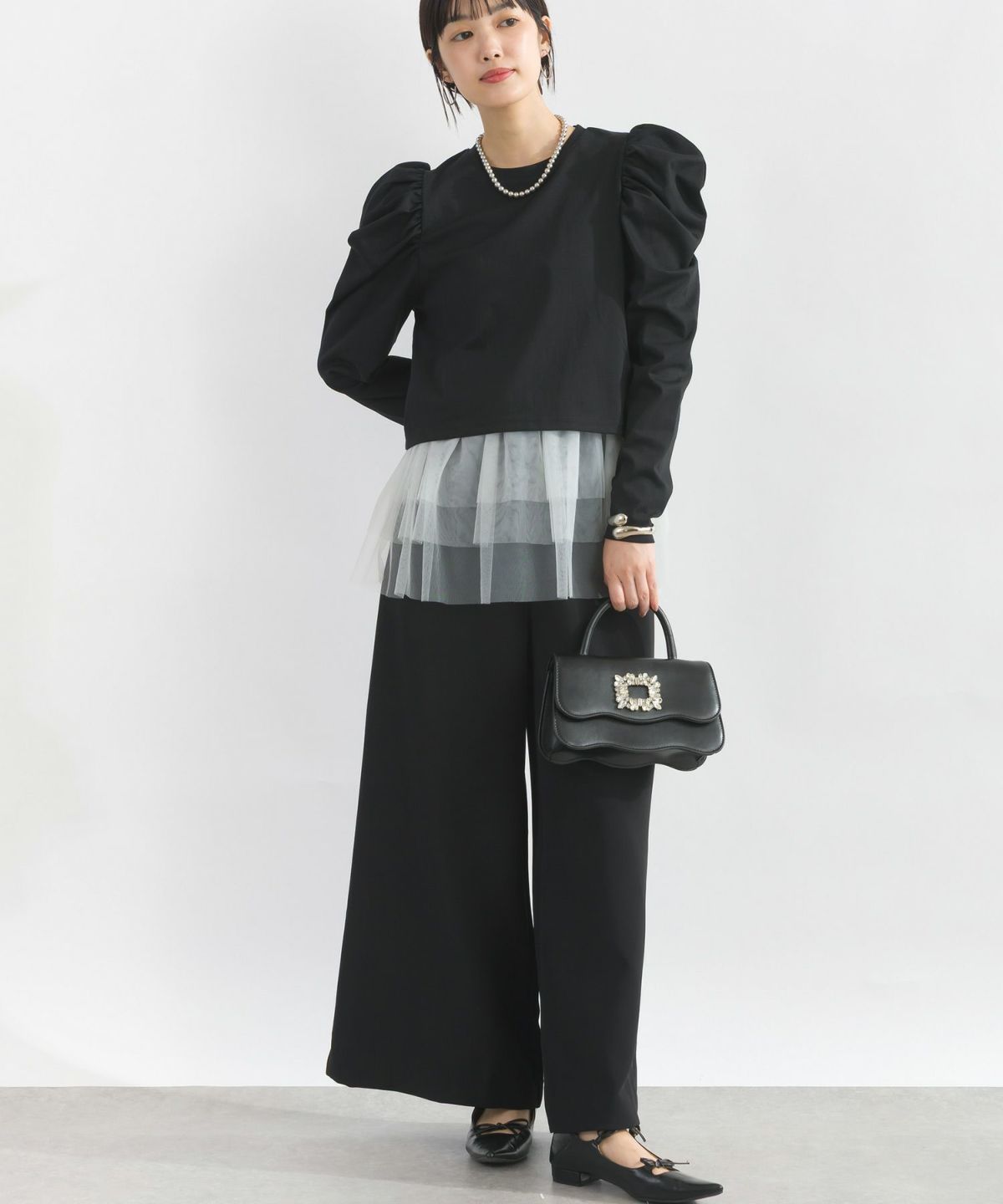 model：H162　着用サイズ：M　ブラック