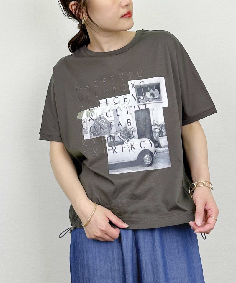 model：H164　着用サイズ：M　チャコールグレー