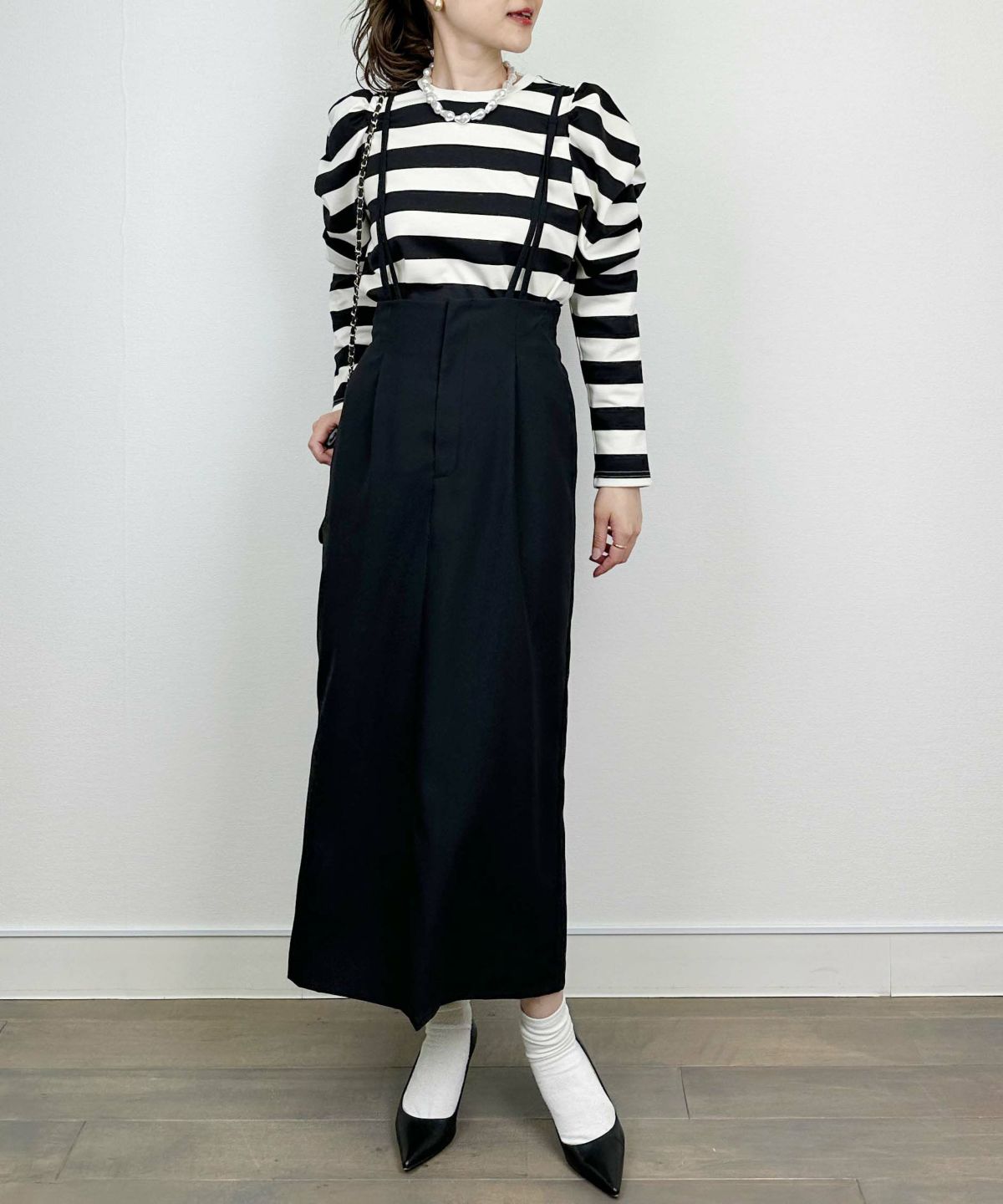 model：H164　着用サイズ：M　ブラック