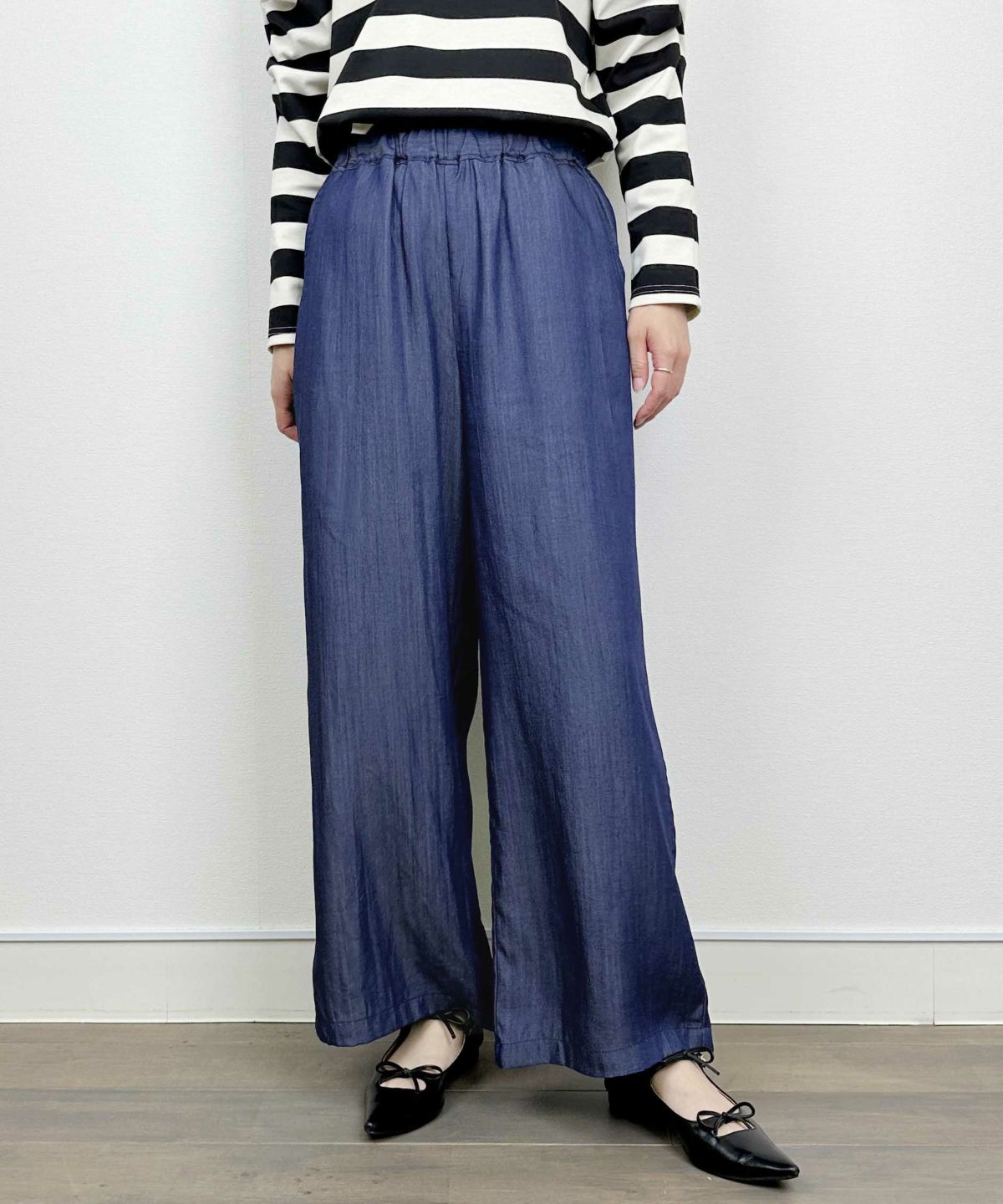 model：H164　着用サイズ：M　ダークブルー