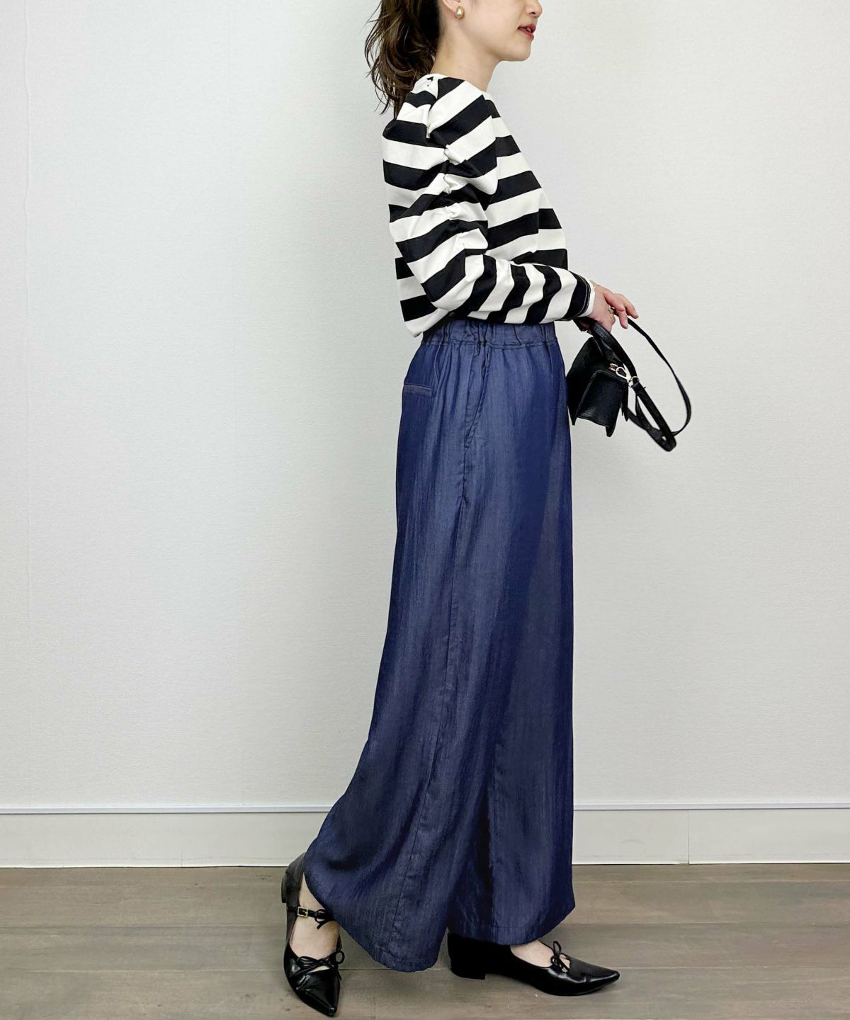 model：H164　着用サイズ：M　ダークブルー