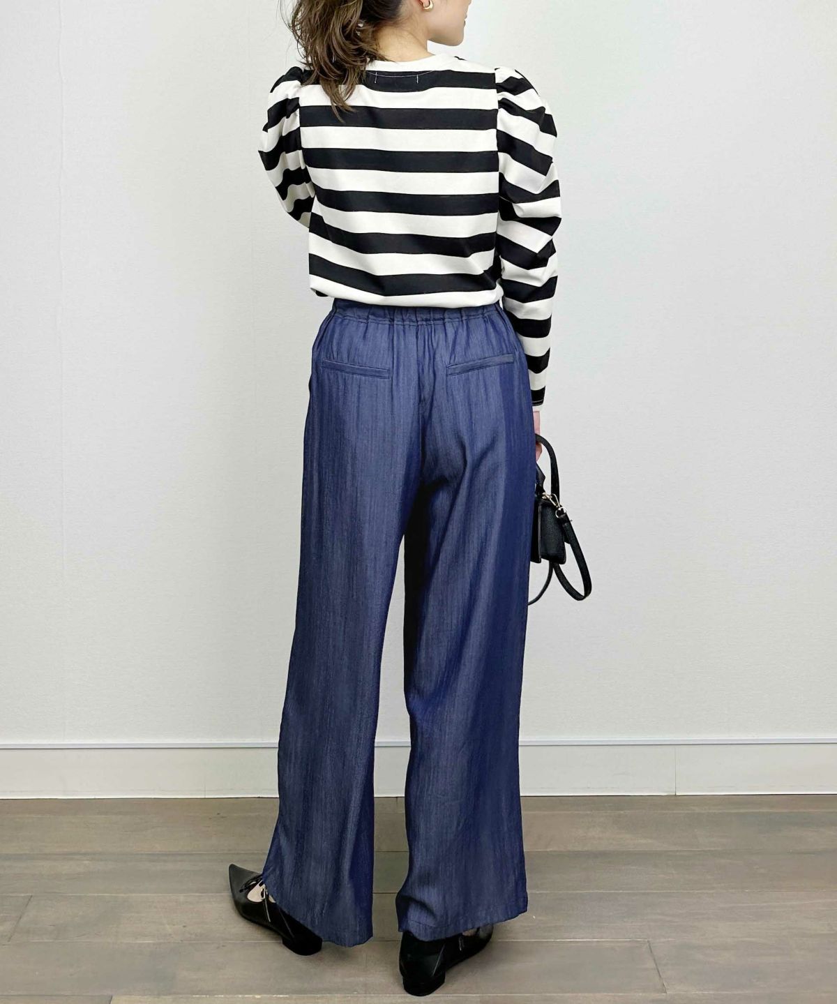 model：H164　着用サイズ：M　ダークブルー