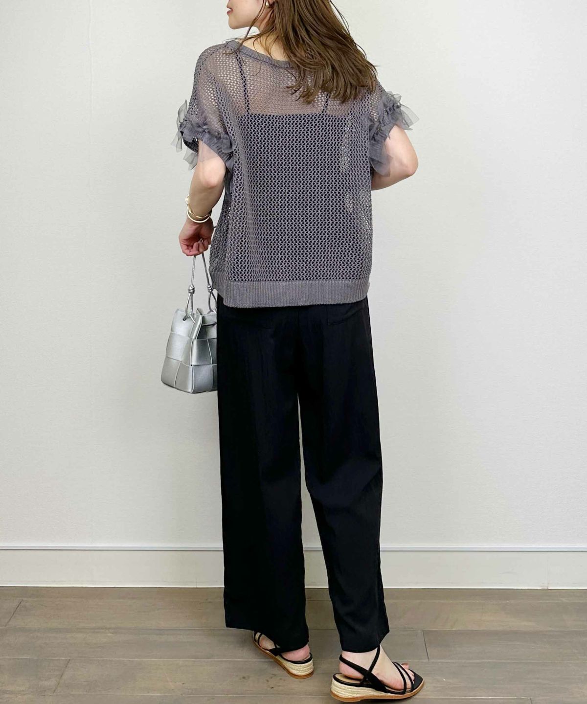 model：H164　着用サイズ：M　ブラック