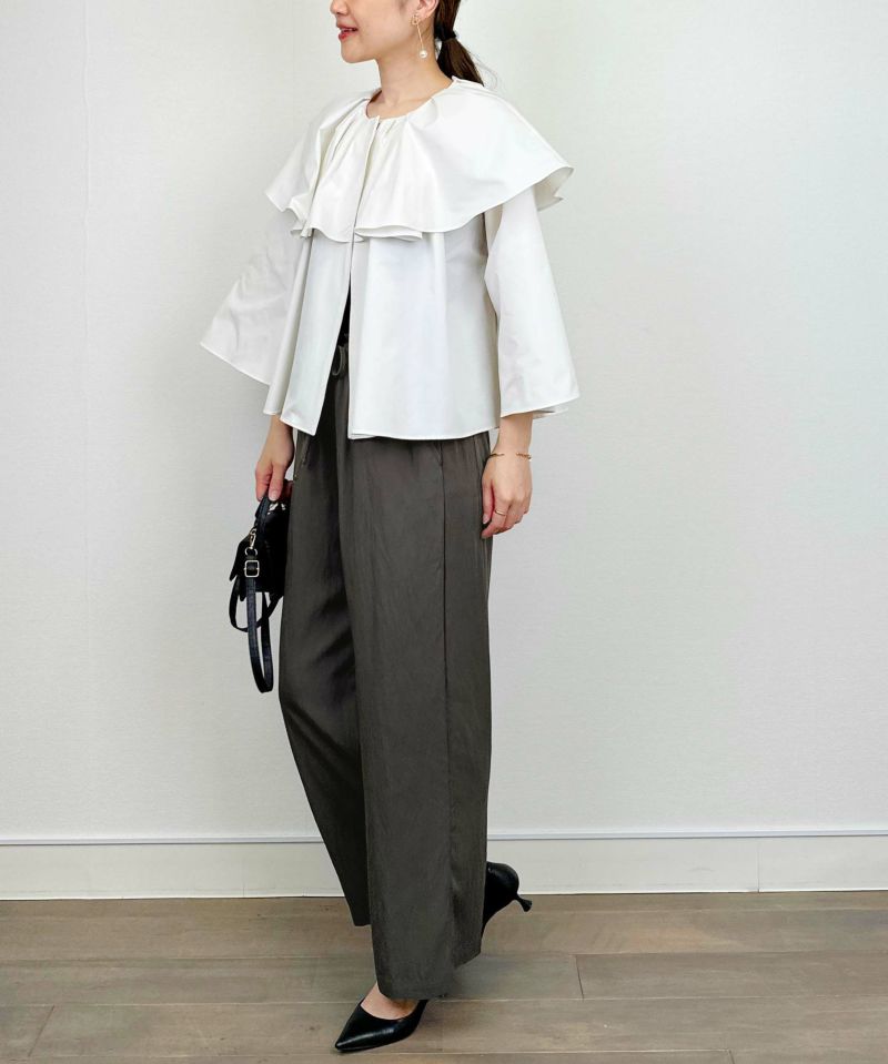 model：H164　着用サイズ：M　チャコールグレー